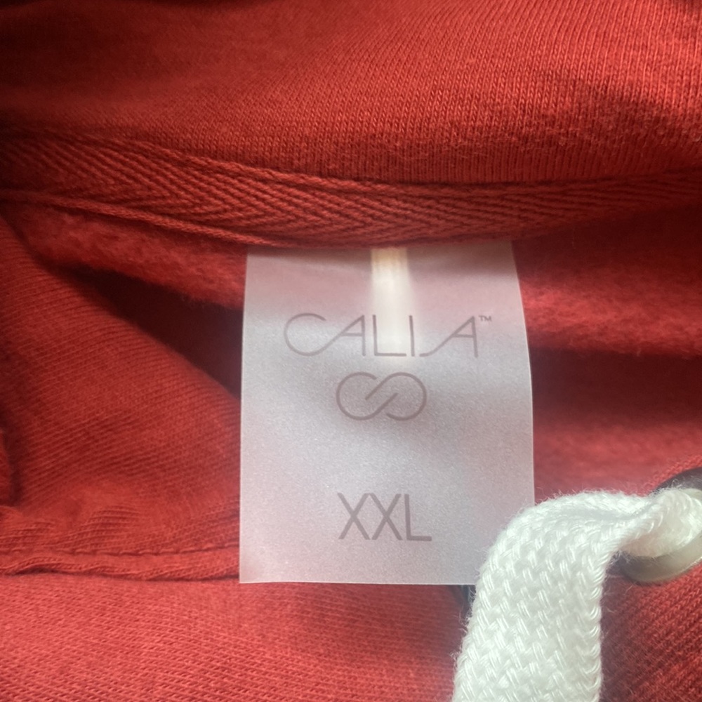 NWT Calia Boxy Sweatshirt XXL Dark Clay Red - Picture 7 of 11